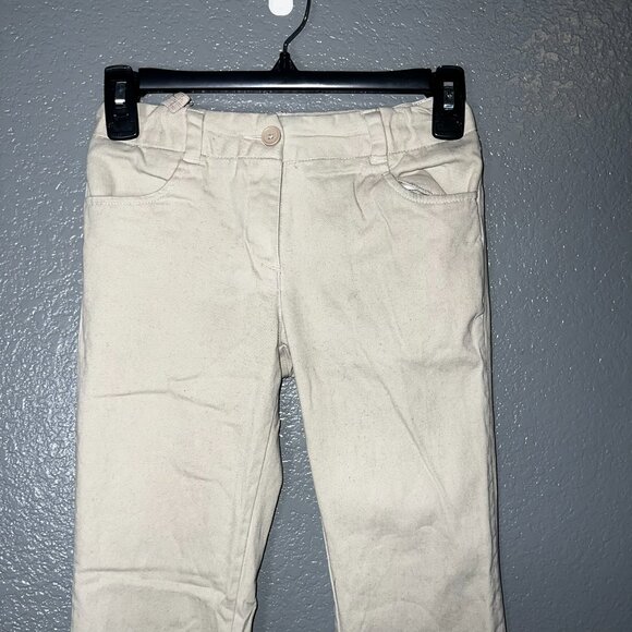 Nautica Girls Size 10 Khaki Uniform Pants Adjustable Waist School Wear - Picture 3 of 4